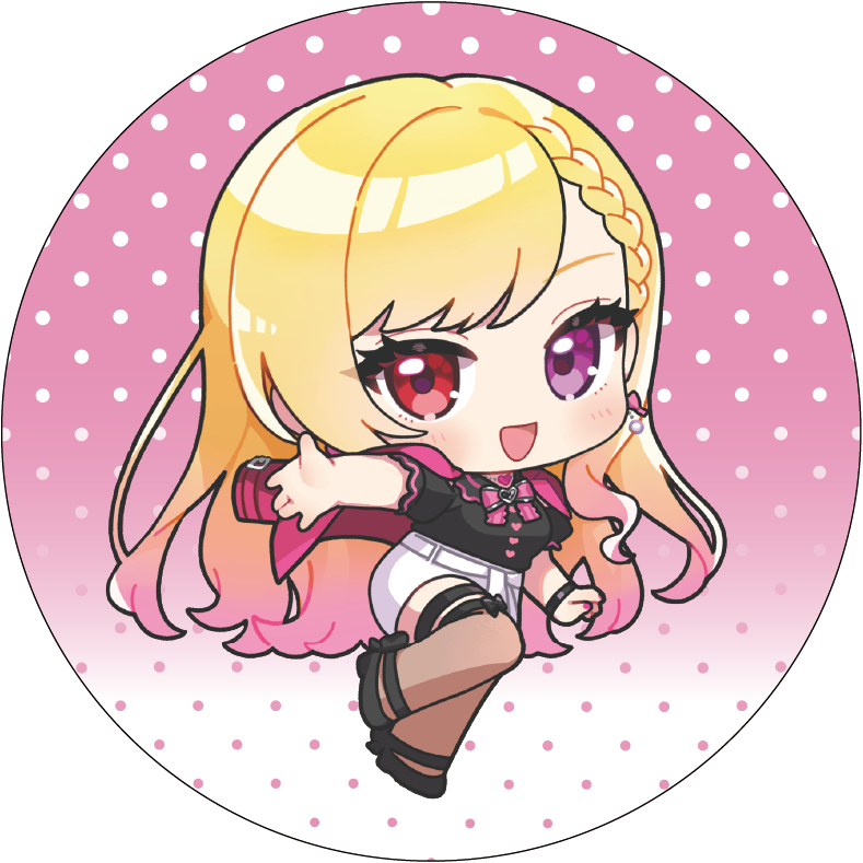 【びびぶい1st Anniversary Fes】書きおろしイラスト缶バッチ【事後販売】