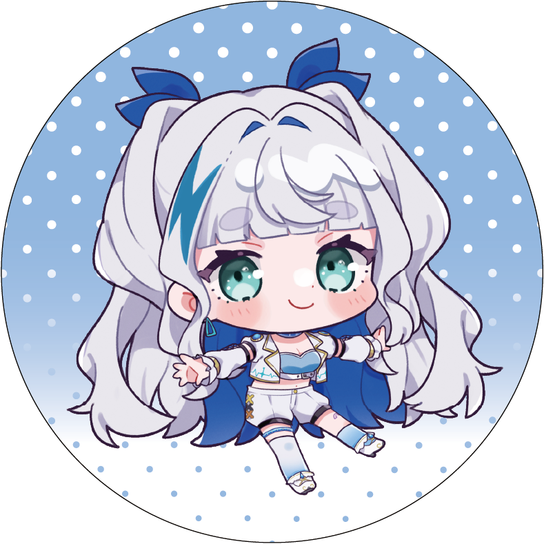 【びびぶい1st Anniversary Fes】書きおろしイラスト缶バッチ【事後販売】