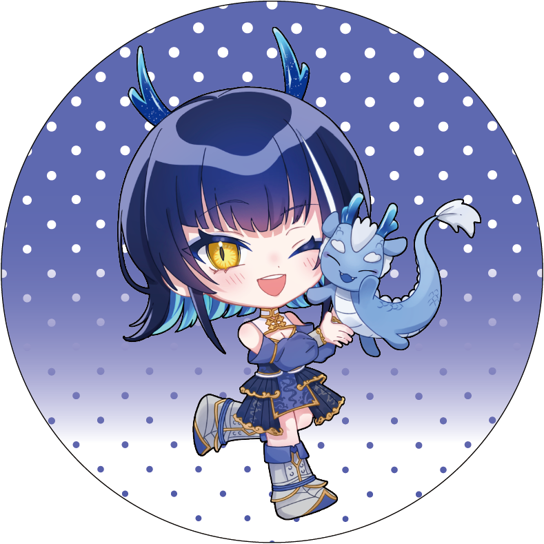 【びびぶい1st Anniversary Fes】書きおろしイラスト缶バッチ【事後販売】