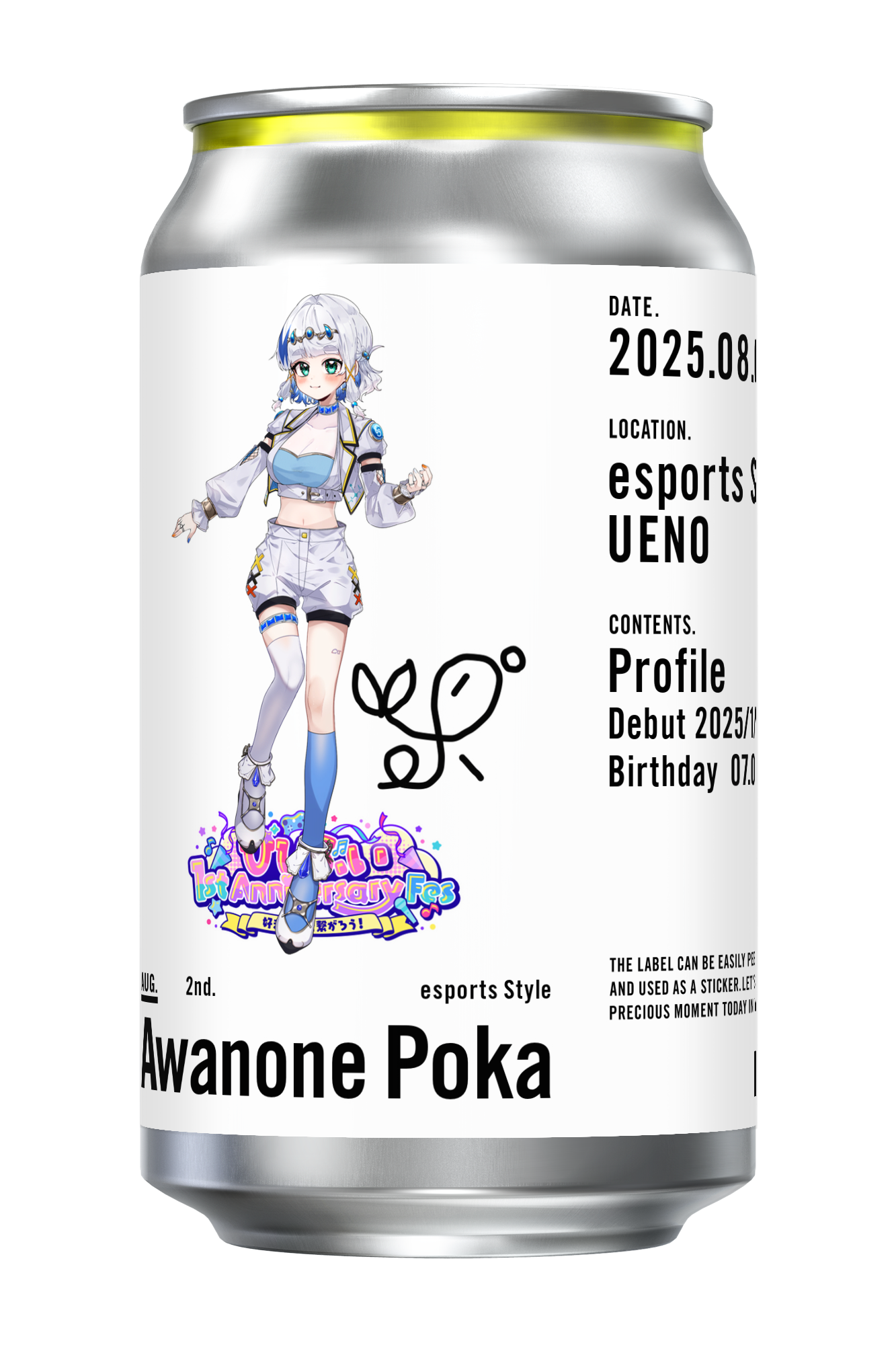 【びびぶい1stAnniversaryFes】オリジナルドリンク缶