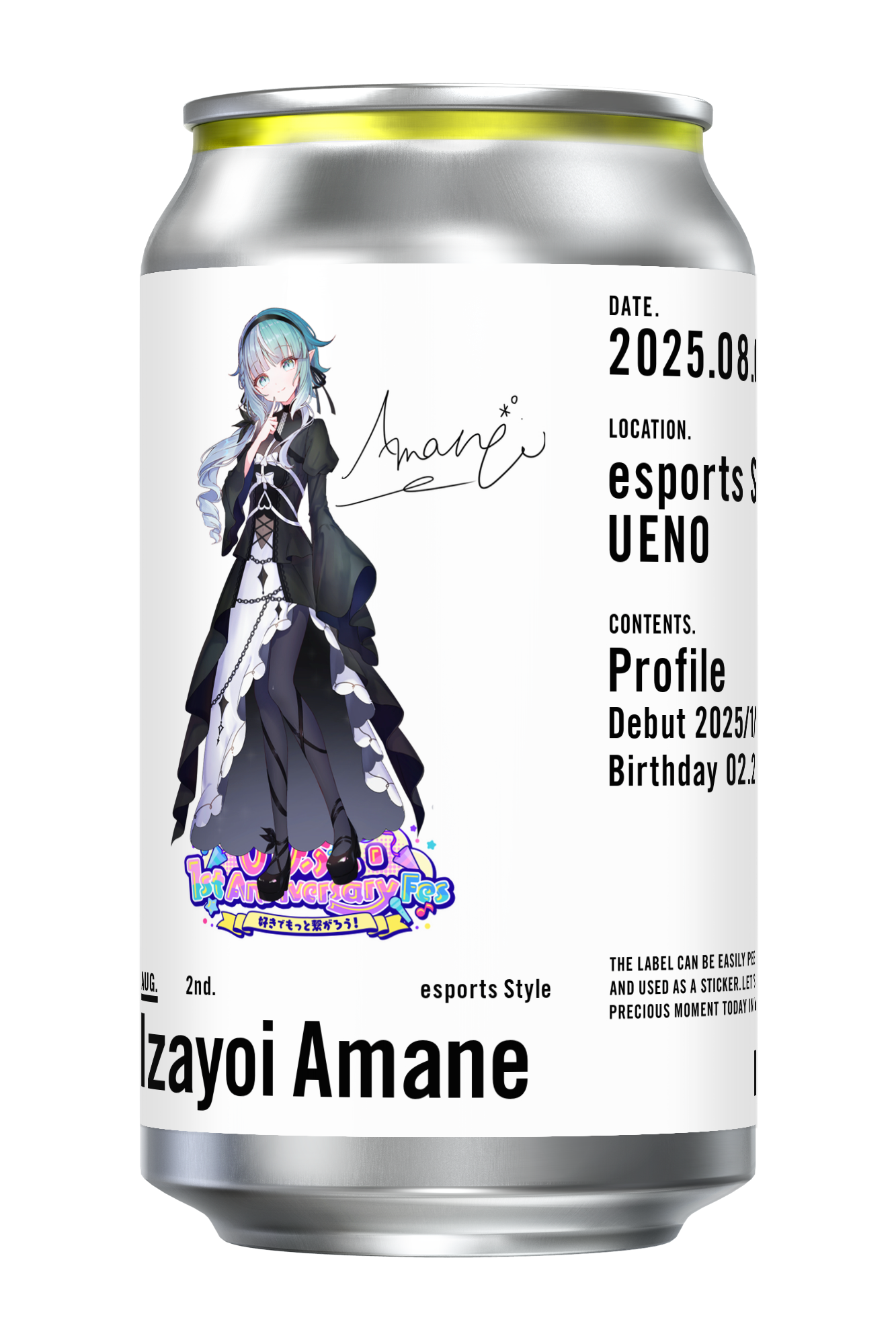 【びびぶい1stAnniversaryFes】オリジナルドリンク缶