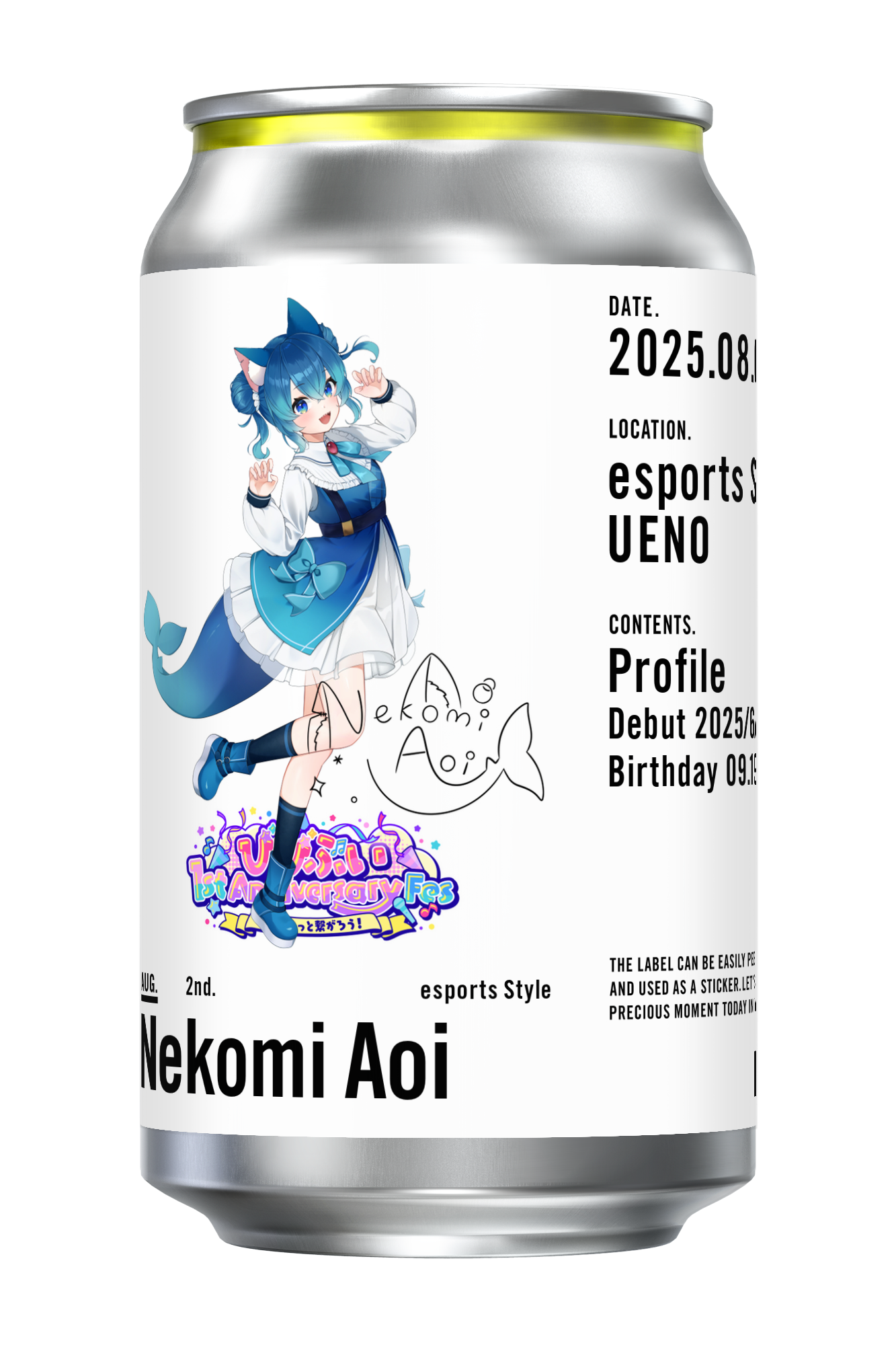 【びびぶい1stAnniversaryFes】オリジナルドリンク缶