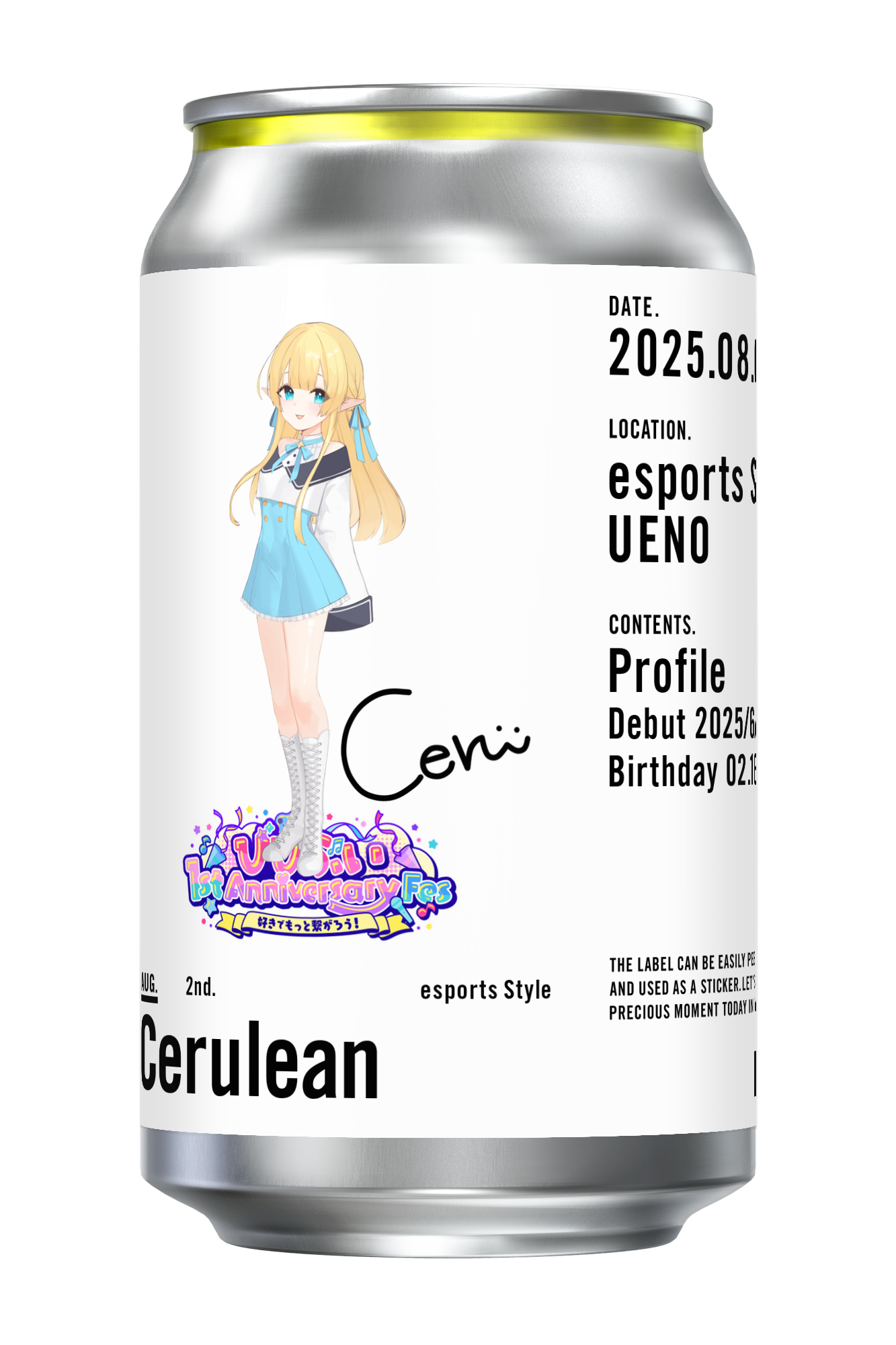 【びびぶい1stAnniversaryFes】オリジナルドリンク缶