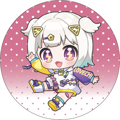 【びびぶい1st Anniversary Fes】書きおろしイラスト缶バッチ【事後販売】
