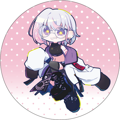 【びびぶい1st Anniversary Fes】書きおろしイラスト缶バッチ【事後販売】