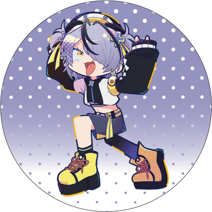 【びびぶい1st Anniversary Fes】書きおろしイラスト缶バッチ【事後販売】