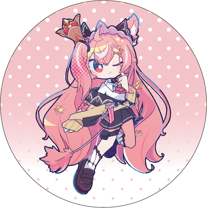 【びびぶい1st Anniversary Fes】書きおろしイラスト缶バッチ【事後販売】